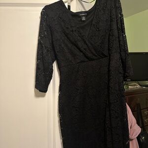 Elegant Black Lace Dress